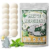 Mouse Rodent Repellent-Peppermint Oil Insect Repellent Balls Repels Rats, Squirrels & Spiders, Ants, Roach and Rodents,Pest Control for Indoor/Outdoor, Garage, Attic & RVS Protection