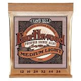 Ernie Ball Earthwood Medium Light Phosphor Bronze Acoustic Guitar Strings, 12-54 Gauge (P02146)