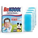 BeKoool Kids Cooling Gel Patches, Relief from Fever Discomfort, 4 Count