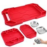 WORKPRO 5-Piece Tool Organizer, Non-Slip Flexible Tool Tray Set