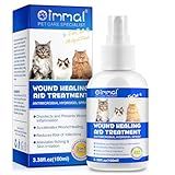Cat Wound Care Spray - Wound Healing Aid Treatment for Cats Helps with Skin Repair for Wounds, Cats Irritated Skin & Itchy Skin Relief | Cats Supplement | Gentle Wound Care Spray - 3.38 Fl.oz / 100ml