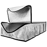 Energy Wise Premium Attic Door Insulation Cover, 25″x54″x11″, Extra Thick Double Bubble Cover for Pull Down Stairs, Air Tight Attic Stairs Insulation Cover with Easy Zipper Access