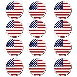 FINGER TEN Golf Ball Marker with Hat Clip or Markers Only (American Flag)