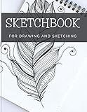 Sketchbook For Drawing And Sketching: 100 Blank Pages, Artist Sketch Pad, Durable Acid Free Drawing Paper, Ideal for Kids & Adults, White, 8' x 11.5'