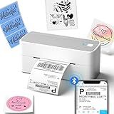 Phomemo Bluetooth Thermal Label Printer, 241BT 4X6 Wireless Shipping Label Printer for Small Business, Pink Label Printer for Shipping Package, Compatible with iPhone, Android, Amazon