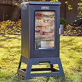 EAST OAK Ridgewood Pro 30" Electric Smoker | Built-in Meat Probe & Elevated Stand for Outdoors | Up to 6× Longer Smokes, Adjustable Side Chip Loader | Smoke More with 725 sq in Cooking Area
