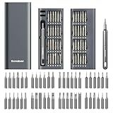Ecraber 51-in-1 Mini Precision Screwdriver Sets, Portable Magnetic Mini Repair Tool Kit for Phone, Computer, Watch, Laptop, Macbook, Ring Doorbell, Eyeglass, Electronic, Screw Driver