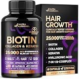 Biotin, Collagen, Hyaluronic Acid & Keratin - Hair Growth Support - 60 Caps