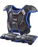 StarknightMT Kids Dirt Bike Gear - Youth Motorcycle Riding Protective Gear ATV Chest Protector Motocross Armor Suit for Boys Girls Mountain Biking Cycling, Blue