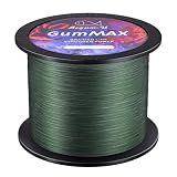 Regum-U Gummax 8 Strand Braided Fishing Line | -Pro Grade Power Performance-Abrasion Resistant-Zero Stretch-Smaller Diameter-545 Yards/50 LB (Blackish Green)