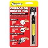 STAR BRITE Corrosion Buster Pen - Precision Rust & Corrosion Removal Tool for Electrical Connections, Marine Gear, Fishing Equipment & More - Easy Grip, Adjustable Fiber Length (091401)