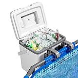 BACOENG 13.74 Qt Pool Cooler for Above Ground Pools, Portable Poolside Cooler Keeps Ice for Up to 72 Hours, Insulated Hard Coolers with Handle for Poolside, Camping, Fishing