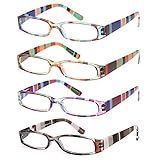 Gamma Ray Women's Reading Glasses - 3 pack Ladies Fashion Readers for Women - 2.75
