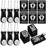 Seenelling 6 Sets Groomsmen Golf Proposal Gifts Box, Include Groomsman Divot Tool with Groomsman Golf Ball Marker, Thank You Card and Groomsmen Boxes for Wedding Groomsman Best Men Gifts Proposal Gift