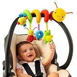 FPVERA Car Seat Toys, Hanging Spiral Stroller Toy for Babies 0-12 Months