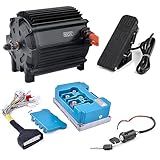 72V Motor Kit 5000W Electric Dirt Bike Motor 6800RPM-Electric Motor for Go Kart 100A with Fardriver Controller, Electric Motor Kit for Bicycle 8.5N.M for Razor Upgrade Kit Pedal Throttle