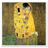 Gustav Klimt The Kiss Painting Vinyl Sticker - Car Phone Helmet Bumper Sticker Decal