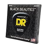 DR Strings BLACK BEAUTIES™ - Black Colored Bass Strings: Medium 45-105