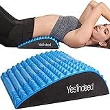 YESINDEED Back Stretcher Pillow – Pain Relief for Lower Back, Lumbar Support, Posture Correction, Sciatica Aid, Orthopedic Design, Easy to Use at Home, Office, or Anywhere, Orthopedist Recommended