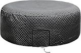 Tlswshsy 67'' x 27'' Insulated Inflatable Hot Tub Thermal Cover, Energy Efficient Hot Tub Cover with Handles and Straps, Portable Hot Tub Spa Full Coverage for Keeping Warm and Dustproof