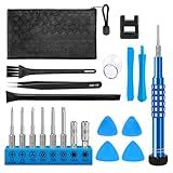 GISVAR Repair Tool Kit for Nintendo Xbox Switch PS3 PS4 PS5 Controller, 20PCS with Y1,T6H,T8H,T10H, Ph00,PH000, Torx Security Screwdriver with G3.8 G4.5, Cleaning Tool bag for Controller and Console