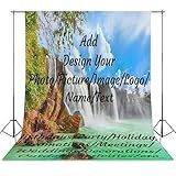 Custom Backdrop Personalization Photo Studio Backgrounds Design Your Own Logo Text Photography Cloth Lighting Photobooth Props Non-Reflective Non-Penetrating Screen Portrait 56"x118"