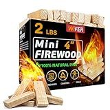 WiFER Mini Fire Stick, 4'' Kiln-Dried Pine Great Firewood for Wood Stoves, Tabletop Fire Pit, BBQ Grill, Pizza Oven, Solo Stove Accessories, BBQ Accessories, 2 lb Box