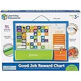 Learning Resources Good Job Reward Chart - 91 Piece Set, Custom Magnetic Chore and Responsibility Chart for Kids, Chore Magnets for Toddlers, Kids Job Chart