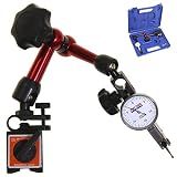 Anytime Tools Test Indicator 0-15-0 0.03"/0.0005" and Mini Magnetic Base w/Fine Adjustment in Case