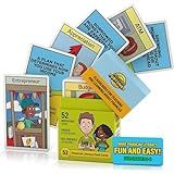 Future Fortunes Academy Financial Literacy Flash Cards - 52 Educational Game Cards - Money Learning Resources - Learn Cashflow, Stock, Saving, Budget & More - Great for Teaching Kids in Middle School