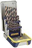 Irwin Tools IRWIN Drill Bit Set, High-Speed Steel, 29-Piece (3018005)