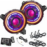 ORACLE Lighting 5839-333 Pair of Oculus ColorSHIFT Bi-LED Projector Headlights with 2.0 Controller fits 2018 2024 Wrangler JL - Enhances Driver Visibility, Lowest Glare