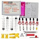 CYCEARTH Bicycle Brake DOT Oil Bleed Kit for Avid Sram Code 5 Code R Juicy Ultimate Elixir Formula Hayes Bngal Hope Quad Hydraulic Disc Tools
