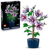 LEGO Botanicals Hibiscus Flower Building Set - Artificial Plant & Flower Building Blocks for Women & Men, Ages 18+ - Home, Office Decor Gift Idea - 10372