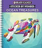 Brain Games - Sticker by Number: Ocean Treasures (13 Images to Sticker)