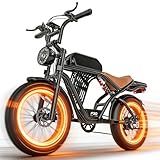 ASKGO Electric Bike for Adults, 2500W Peak Motor, 32MPH & 100 Miles, 48V 20Ah Large Battery, NFC & Password Unlock, 7 Speed Electric Dirt Bike, Dual Suspension & Brakes, 20" Fat Tire Off-Road Ebike