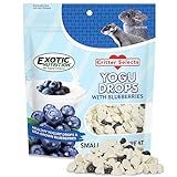 Yogu Drops With Blueberry - Healthy Natural Fruit & Yogurt Treat - For Sugar Gliders, Rats, Chinchillas, Ferrets, Parrots, Hamsters, Hedgehogs, Guinea Pigs, Rabbits & Small Pets (4.25 Ounce)