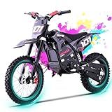 KOOZ HP115E 40MPH 60V 3000W Electric Dirt Bike for Teens, Electric Motorcycle Ebike with 15.6AH L-ion Battery, 14"/12" Tires, Hydraulic Brakes, Mountain Off - Road Ebike for Aged 8-14(60V 2000W-Red)