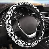 Cute Panda Car Steering Wheel Cover,Non-Slip Elastic Neoprene-Sweat Car Accessories,Universal 15 Inch Fit Auto, Vans Trucks,Suvs, Truck