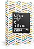 Allura & Arcia 52 Stress Less & Self Care Cards - Mindfulness & Meditation Exercises - Anxiety Relief & Relaxation