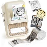 NIIMBOT Sticker Printer, B21 Pro Portabel Sticker Maker, Bluetooth Label Maker, 300DPI HD Label Printer for Photos, Notes, Study Graphics, Memo Maker,50x30mm Label(White)