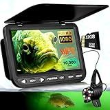 [FishPRO® 2026 Upgrade] NO.1 HD 1080P Underwater Fishing Camera 7'' IPS- DVR-32GB, w/10,000mAh(Ease to Use), Ice Fishing Camera Underwater, Fish Finder Camera for Boat Ice Lake Fish, LED+IR/82.5ft