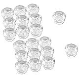 FarBoat 20pcs Acrylic Pull Knobs Plastic Mini Pulls Diamond-Shaped for Small Furniture Wood Box Jewelry Box Handicrafts (0.7in Diamond Shape)
