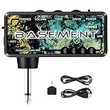 Donner Bass Guitar Headphone Amp Basement USB Rechargeable Mini Portable Bass Headphone Amplifier for Bass Guitar