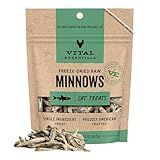 Vital Essentials Minnows Cat Treats, 0.5 oz | Freeze-Dried Raw | Single Ingredient | Grain Free, Gluten Free, Filler Free
