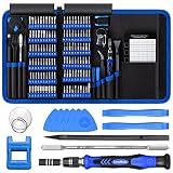 PC Building Tool Kit 140-IN-1: Computer Tool Kit for Repair & Assembly, Precision Screwdriver Set with Magnetic Bits for Laptop, iPhone, MacBook, PS4/5, Xbox, Game Console (Blue)