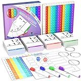 Math Games for Kids - Flash Cards for Kids - Pop it Practice with Addition, Subtraction, Multiplication & Division - Ideal for Math Learning and Skill Building.