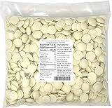 Merckens Coating Melting Wafers White 5 pounds melting chocolate, 80 Ounce