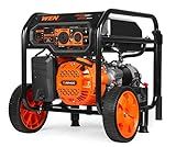 WEN 5600-Watt Portable Generator, Electric Start, 224cc, Transfer-Switch and RV-Ready with CO Shutdown Sensor (GN5602X)
