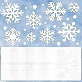 288 PCS Snowflake Paper Cutouts Winter Snowflake Shape Paper Cut Outs Card Stock Punch Out White Snowflakes for Bulletin Board Decoration Winter Christmas Classroom Home DIY Crafts Scrapbook Decor